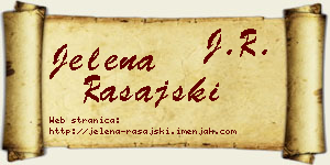Jelena Rašajski vizit kartica